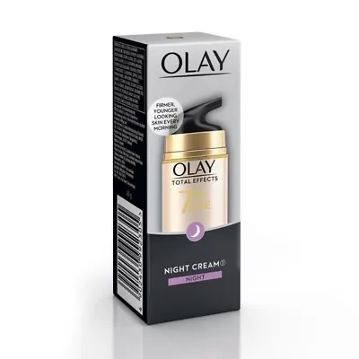 New Olay Total Effects 7 In 1 Anti Ageing Night Firming Cream For Skin - (20g) • $13.87