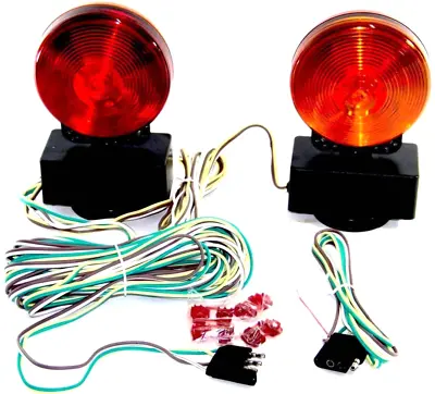 Magnetic Tow Light Trailer Truck Tail Break Turn Stop Towing Light 12v Emergency • $22.99