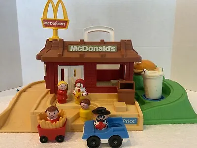 Vintage Fisher Price Little People 1989 McDONALDS 2552 Restaurant Complete • $425