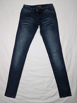 Vanity Kennedy Womens Size 24 (0L) Blue Jeans Skinny Low Rise Dark • $4.94
