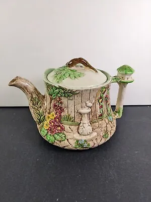 Vtg Falcon Ware Pottery Teapot Tea Pot Hand Painted England Cottagecore Decor • £24.13