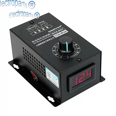 DC 6-90V PWM DC Motor Speed Controller Regulator PLC 15A Governor Volt Display • $22.79