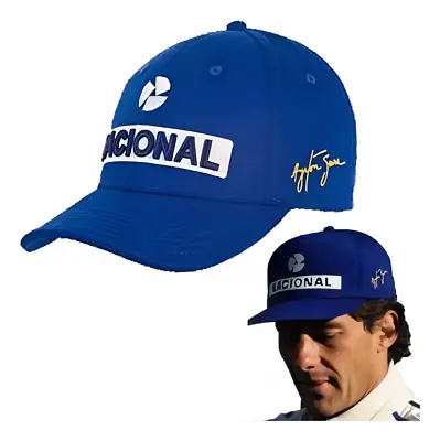 Ayrton Senna Cap Formula 1 F1 Adult Size Blue Hat Race - 🆓🚚 FREE SHIPPING 🤙 • $35