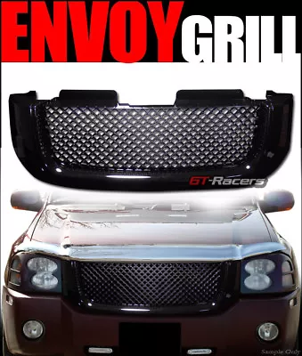 For 2002-2008 GMC Envoy Black Luxury Mesh Front Hood Bumper Grill Grille Guard • $77