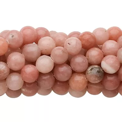 1 Strand(67) Pink Natural Lepidolite 6mm Round Beads With 0.5-1.5mm Hole • $8.86