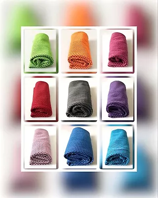 Instant Cooling Ice Gym Yoga Run Sport Sweat Drying Towel 80 X 28cm • £2.65