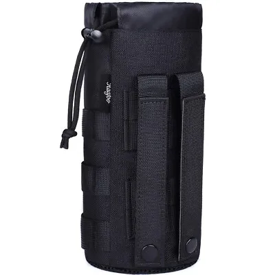 Tactical Molle Water Bottle Pouch Sports Waist Bag Bottom Mesh Water Bottle Pack • $14.99