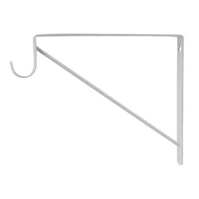 Everbilt White Heavy-Duty Steel Shelf Bracket And Rod Support Closet Décor • $7.89