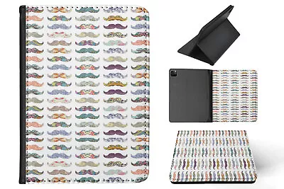 Case Cover For Apple Ipad|cool Hipster Moustache Pattern #1 • $25.65