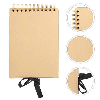 £11.57 • Buy  Ribbon Photo Album Hardcover Vintage Scrapbook Filling Travel