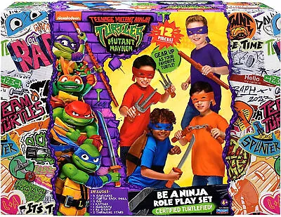 Ninja Turtles Mutant Mayhem Costume Gear Mask Weapon Leo Mike Raph Don 2023 TMNT • $124.99