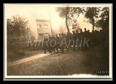 Photo WW2 Belgian Troops Z. Demobilization March N. Antwerp'40 F 5026-1359 • £20.40