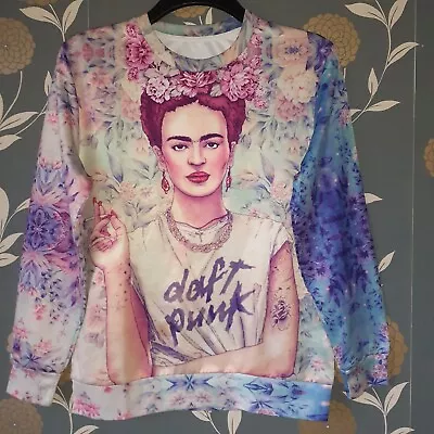 Frida Kahlo Daft Punk Jumper 37inch Chest Unisex • £27.99