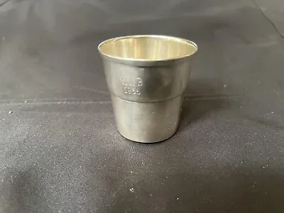 Vintage Wallace Sterling Silver Shot Glass Jigger Cup Name Engraved #5213  • $75