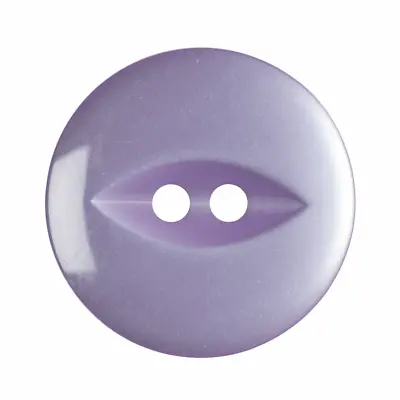 £2.50 • Buy 19mm 30L Pearlised Fish Eye Buttons - White Lilac Dark Grey Sky Blue Royal Blue