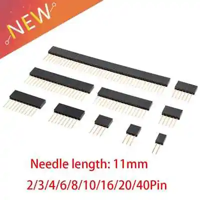 10Pcs Female Long Pin Headers 2.54mm PCB Connector For Arduino DIY • $4.11