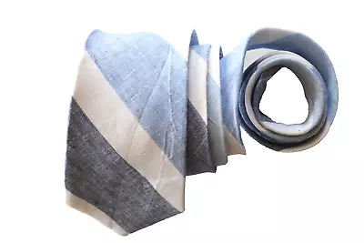 ISLAND MEN'S TIE BLUE/STRIPED Width: 3  Length: 57  LINEN • $10.98