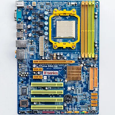 Biostar TForce 550 SE AM2 Vintage Overclocking Motherboard ATX DDR2 Updated BIOS • $39