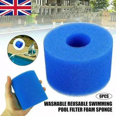 12X Washable Foam Filter For Bio VI / All Lay-Z-Spa Models / Intex S1 Sponge UK • £6.36