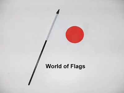 JAPAN SMALL HAND WAVING FLAG 6  X 4  Asia Japanese Crafts Table Desk Display  • £3.50