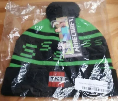 Minecraft Creeper Tnt Beanie Black And Green • $14.99