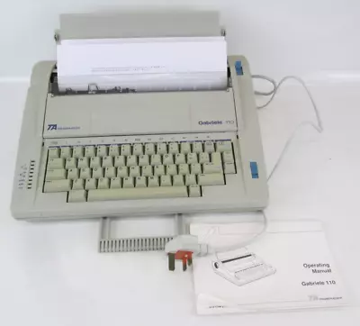 TA Triumph-Adler Gabriele 110 Electric Typewriter With Manual Unboxed • £20