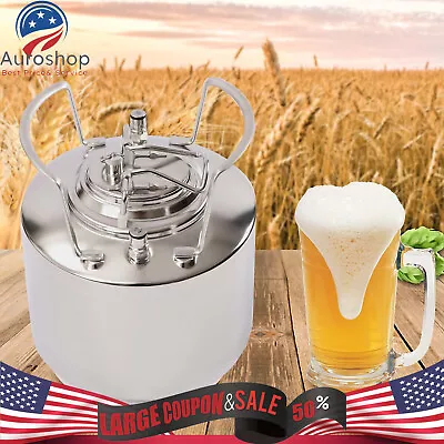 Stainless Steel 1.6 Gallon Mini Ball Lock Keg System For Small Batch HomeBrewing • $70