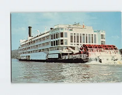 Postcard Mississippi Queen Steamboat Paddles Up Ohio River USA • $6.97