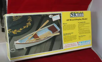 Midwest Products The Skiff 1/12 Scale All Wood Display Model Boat Kit #967 • $26