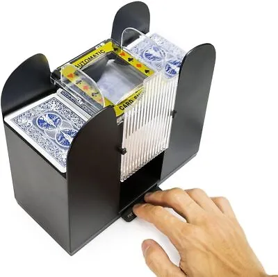 6 Deck Automatic Card Shuffler Poker Cards Shuffling Machine Casino Playing USA • $20.48