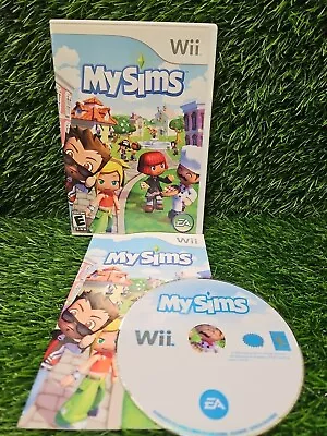 MySims (Nintendo Wii 2007) Complete W/ Manual CIB My Sims Tested + Working • $14.99