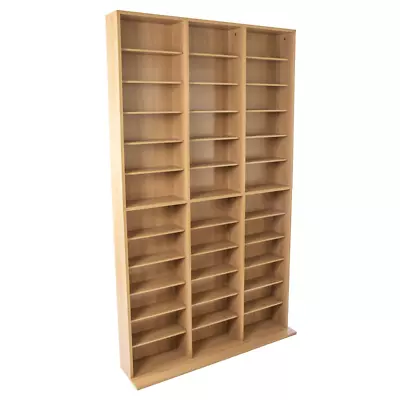 Media Cabinet Storage Stand Rack DVD Shelf Organizer Shelves Tower Open Console • $135.72
