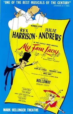 MY FAIR LADY (BROADWAY) Movie POSTER 14 X 22 Rex Harrisson Julie Andrews A • $24.95