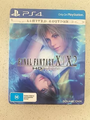 Limited Edition Final Fantasy X HD Remaster Steelbook Edition PS4 • $65