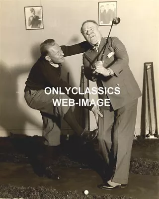 1940 W.c. Fields Golfing Comic Comedian Rare Photo Awkward Golf Swing-instructor • $12.99