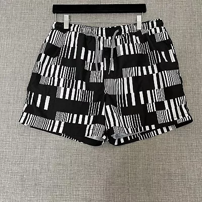 Nordstrom Open Edit Swim Shorts Mens Medium Black White • $12.88