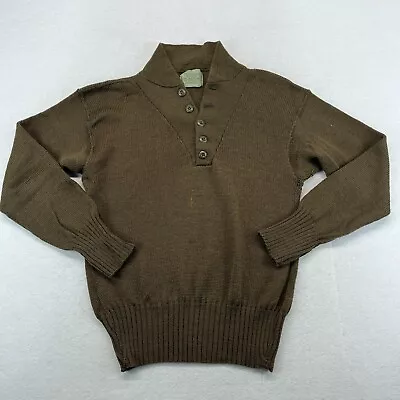 Wool 5 Button Down Military Issued Men’s Large Pullover Sweater • $24.99