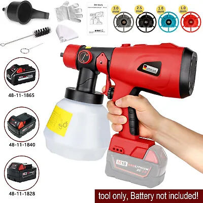 Cordless Paint Sprayer For Milwaukee 18V Battery Electric Paint Gun For Painting • $58.87