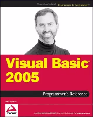 Visual Basic 2005 Programmer's Reference Paperback Rod Stephens • $7.48