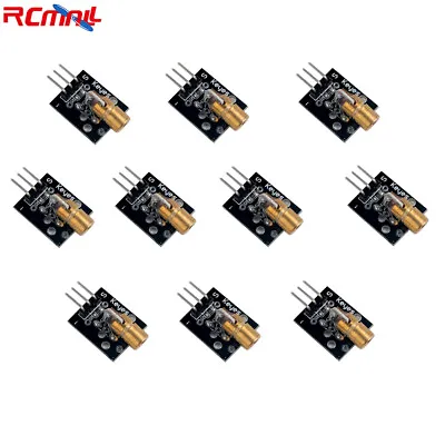 10pcs Laser Sensor Transmitter Module 5V 5mW Laser Head Dot Diode For Arduino • $8.96