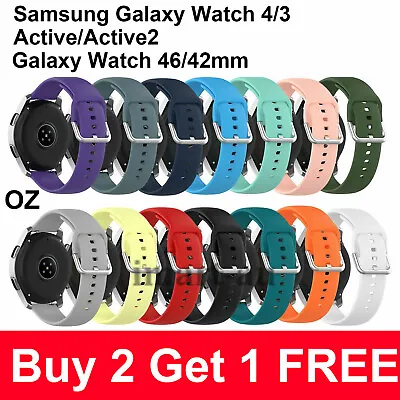 For Samsung Galaxy Watch 4 3 Band Classic 46/44/42/40/41/45mm Active 1 2 Straps • $5.99
