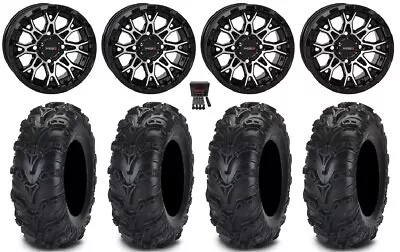 System 3 ST-6 12  Wheels Black 27  Mud Lite II Tires Kawasaki Brute Force IRS • $1034.58