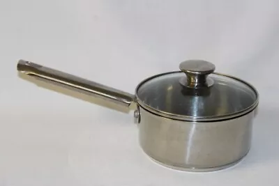 Wolfgang Puck Bistro Stainless Steel 1.5 1 1/2 Qt Sauce Pan W/ Glass Lid • $19.99