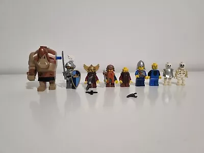 Bulk Lego Minifigure Lot Knights Fantasy Castle Dwarfs Ogre Skeletons • $88.88