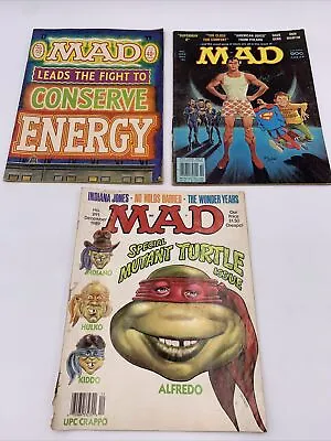 Lot 3- MAD Magazine No. 168 226 291 Issues Energy Superman II Ninja Turtles • $14.08