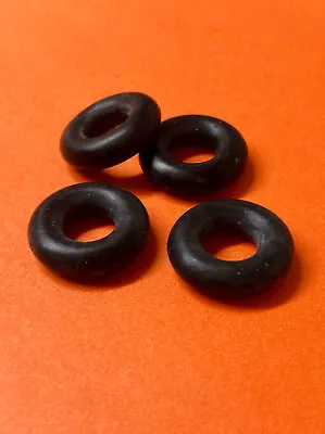4 Rubber  Toy TIRES  22 Mm OD Smooth Black ---visit My Store For More Tires • $6.99