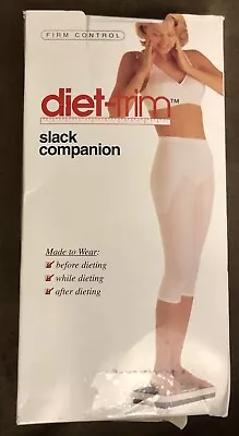 VTG Sears Diet Trim Slack Companion Girdle Capri Pants Compression White SZ M • $34.99