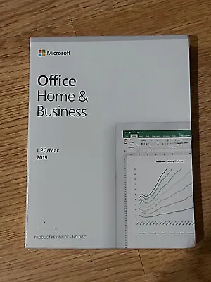 Microsoft Office 2019 Home & Business / 100% Genuine UK/ Fully Sealed/ T5D-03308 • £125