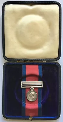 Miniature Medal - Old Silver Battle Of Waterloo 1815 Medal In Velvet Lined Case • £215