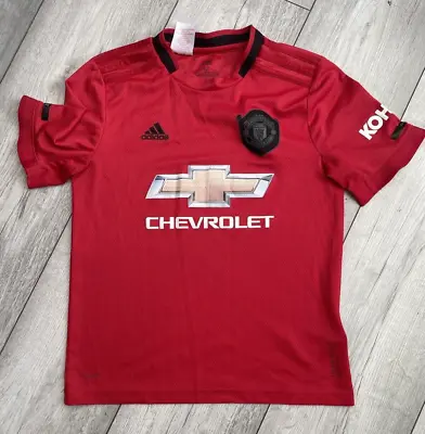 Manchester United FC Utd 2019 2020 Home Shirt Adidas Kit Child 11-12 Yr Football • $18.64